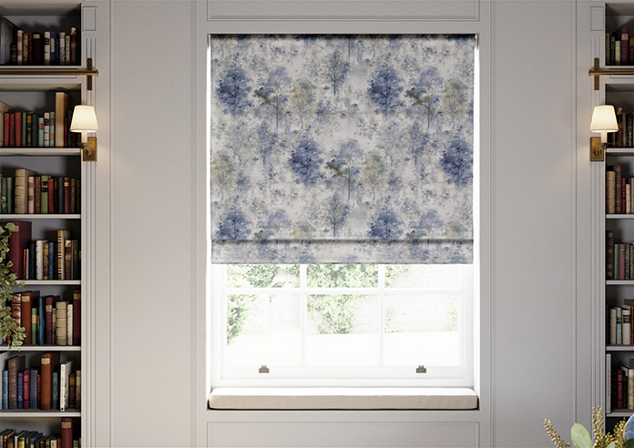 Woodland, Saxon Blue - Twist&Fit Roman Blind - Image 3